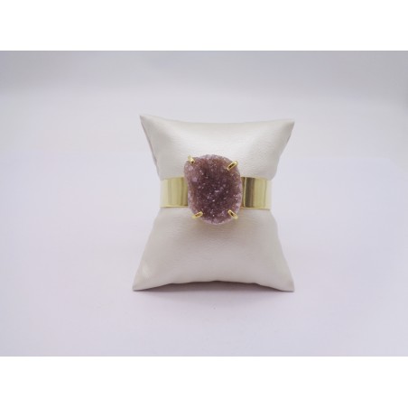 BRACCIALE FASCIA CON DRUSA DI AGATA