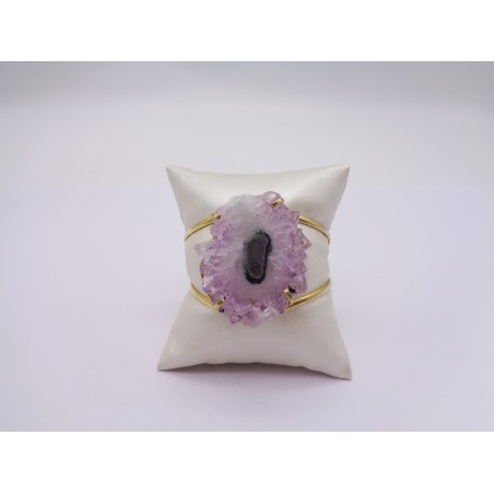 BRACCIALE CON AMETISTA STALATTITE