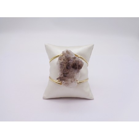 BRACCIALE CON QUARZO FUME'