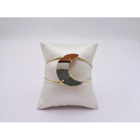 BRACCIALE CON LUNA IN MOOKAITE