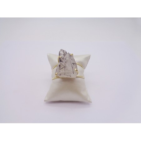 BRACCIALE CON QUARZO RUTILATO