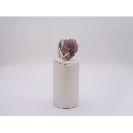 FASCIA ANELLO CON CUORE AMETISTA