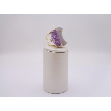 ANELLO CON LUNA DI AMETISTA