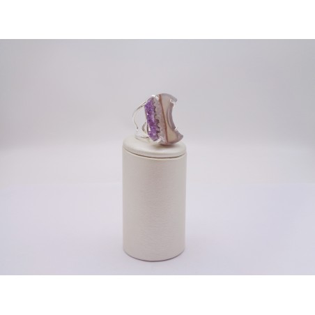 ANELLO CON LUNA DI AMETISTA