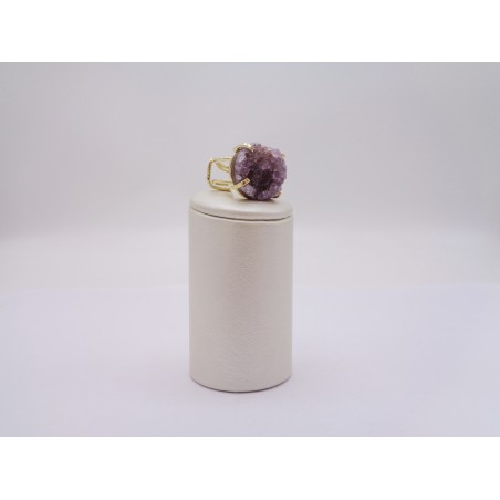 ANELLO CON DRUSA DI AMETISTA