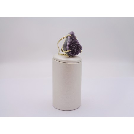ANELLO CON DRUSA DI AMETISTA