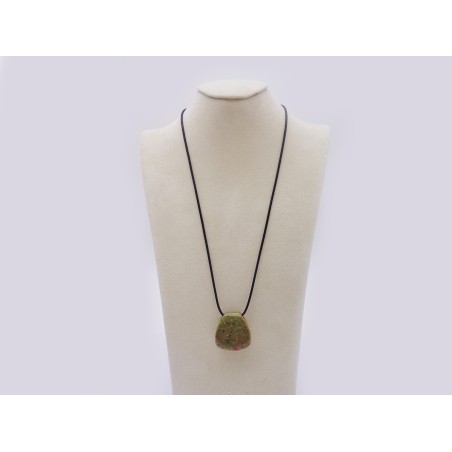 CIONDOLO FORMA GEOMETRICA UNAKITE