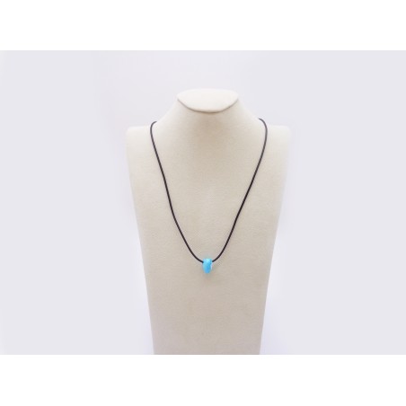 CIONDOLO CUORE HOWLITE BLU