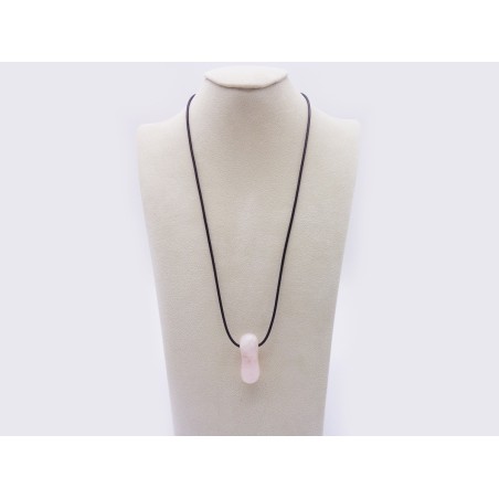 CIONDOLO LUNGO QUARZO ROSA