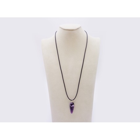 CIONDOLO A PUNTA AMETISTA CHEVRON