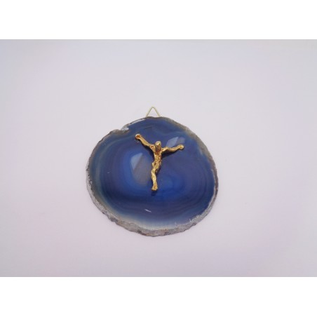 FETTA DI AGATA BLU GESU' PICCOLO
