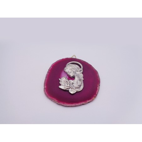 FETTA DI AGATA ROSA MADONNA