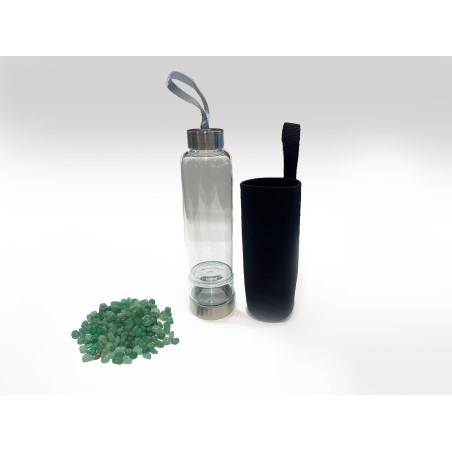 BOTTIGLIA CON AGATA VERDE