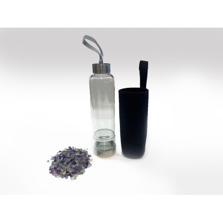 BOTTIGLIA CON FLUORITE