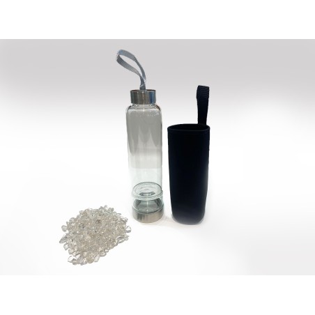 BOTTIGLIA CON CRISTALLO DI ROCCA