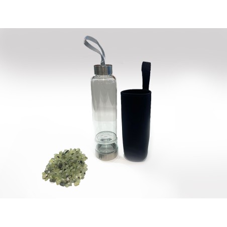 BOTTIGLIA CON PREHNITE