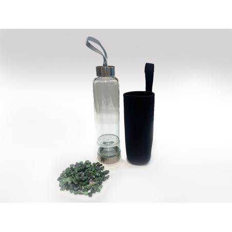 BOTTIGLIA CON RUBY ZOISITE