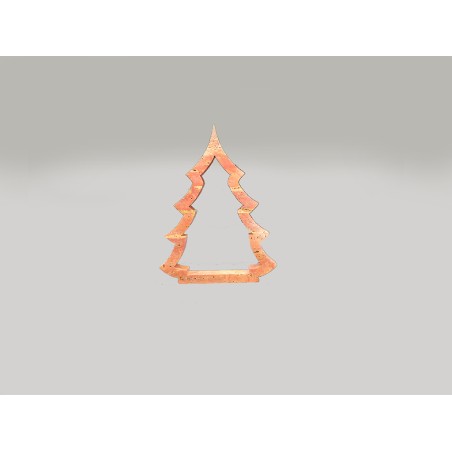 DECORAZIONE NATALIZIA ALBERO IN TRAVERTINO ROSSO