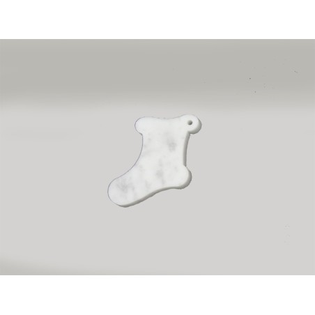 CALZA NATALIZIA IN BIANCO CARRARA