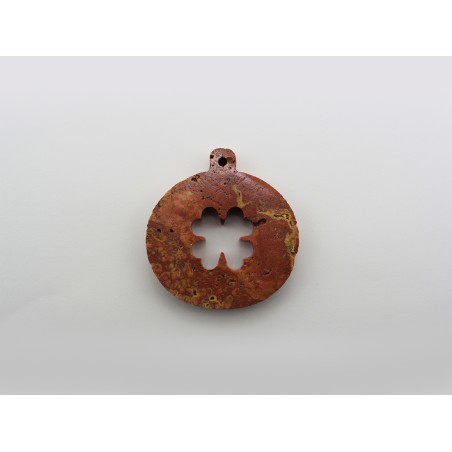 PALLINA DI NATALE TRAVERTINO ROSSO