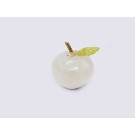 MELA DECORATIVA IN ONICE BIANCO