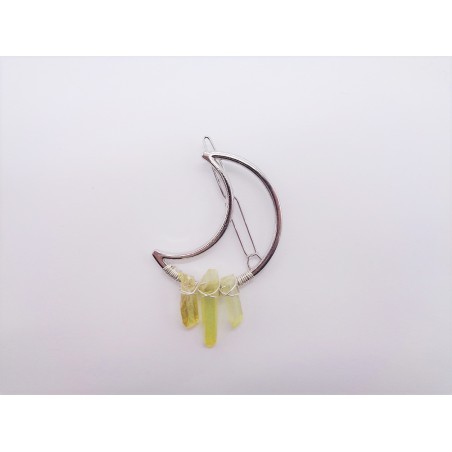 FERMAGLIO IN CRISTALLO DI ROCCA GIALLO