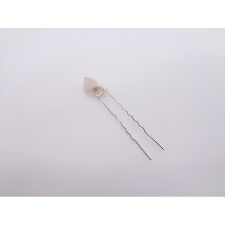 FERMACAPELLI IN QUARZO ROSA