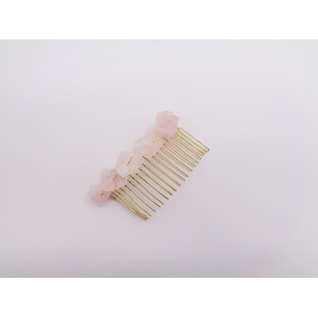 FERMACAPELLI IN QUARZO ROSA