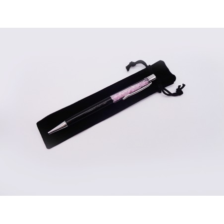 PENNA CON CHIPS IN QUARZO ROSA