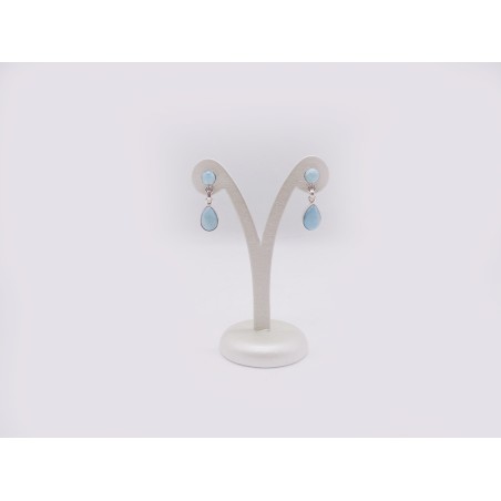 ORECCHINI CON PIETRA LARIMAR