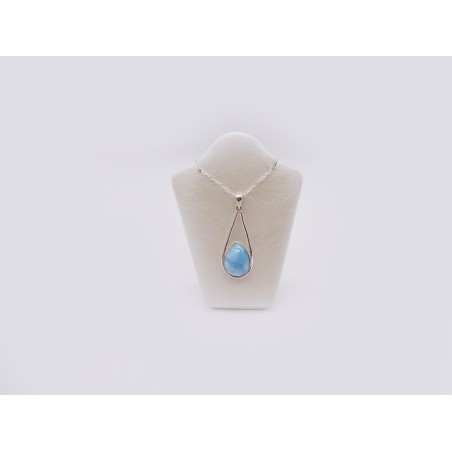 COLLANA CON CIONDOLO IN LARIMAR