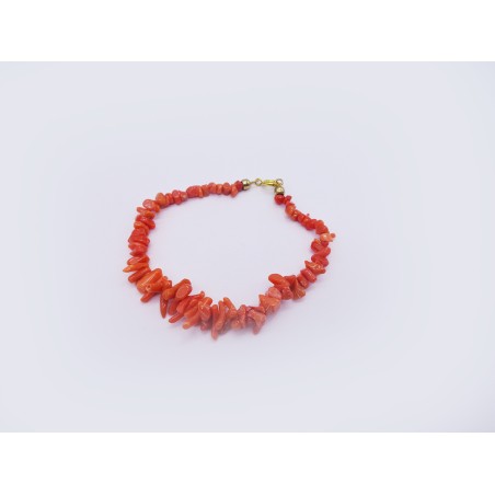 BRACCIALE DI CHIPS DI CORALLO ROSSO