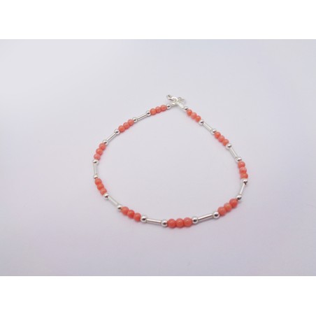 BRACCIALE IN CORALLO ROSA