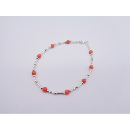 BRACCIALE IN CORALLO ROSA