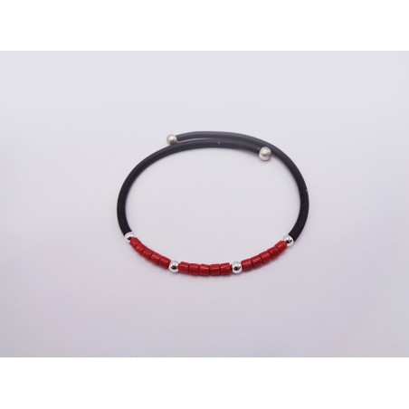 BRACCIALE RIGIDO IN CORALLO ROSSO