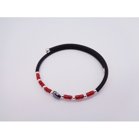 BRACCIALE RIGIDO IN CORALLO ROSSO