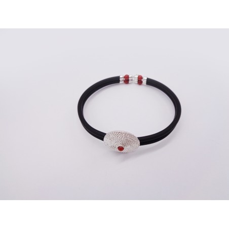 BRACCIALE RIGIDO IN CORALLO ROSSO