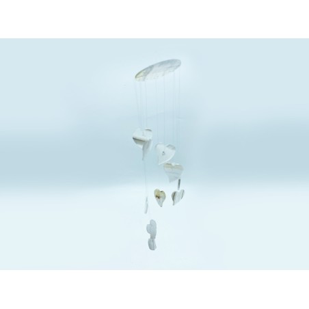 ACCHIAPPASOGNI CUORI IN ONICE BIANCO