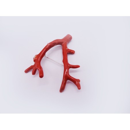 SPILLA RAMO DI CORALLO ROSSO