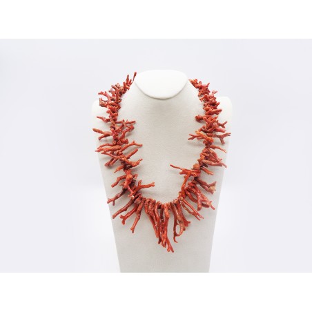 COLLANA RAMETTI DI CORALLO GREZZO