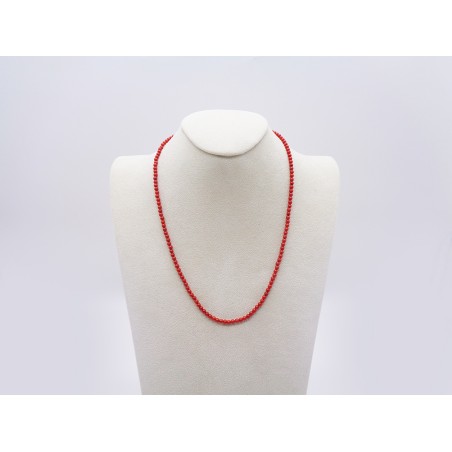 COLLANA CON SFERE IN CORALLO ROSSO