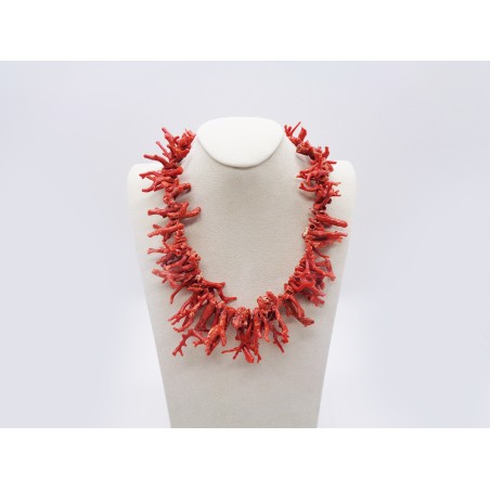 COLLANA RAMETTI DI CORALLO GREZZO