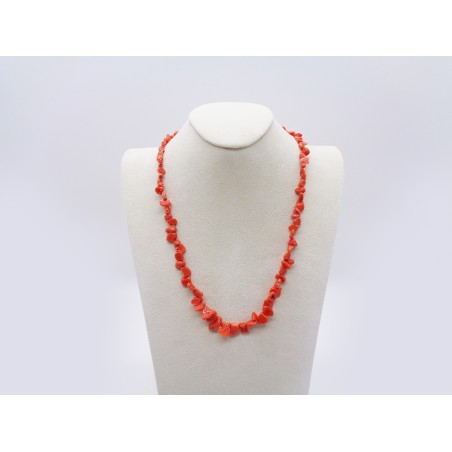 COLLANA CON SCAGLIE DI CORALLO ROSSO