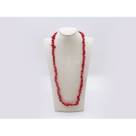 COLLANA IN CORALLO ROSSO SENZA CHIUSURA