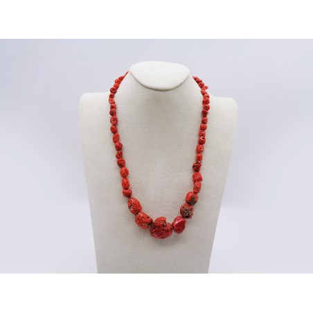 COLLANA IN CORALLO GREZZO