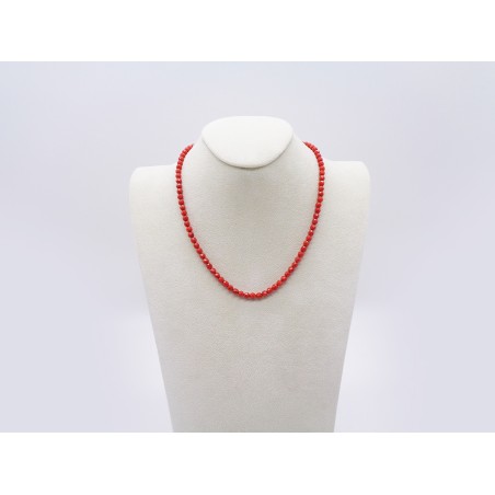 COLLANA CON SFERE IN CORALLO
