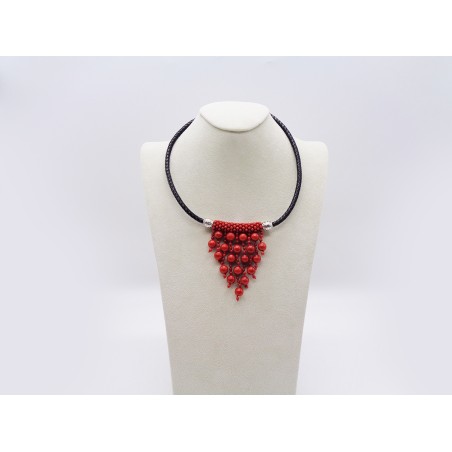 COLLANA CON CIONDOLO IN CORALLO ROSSO