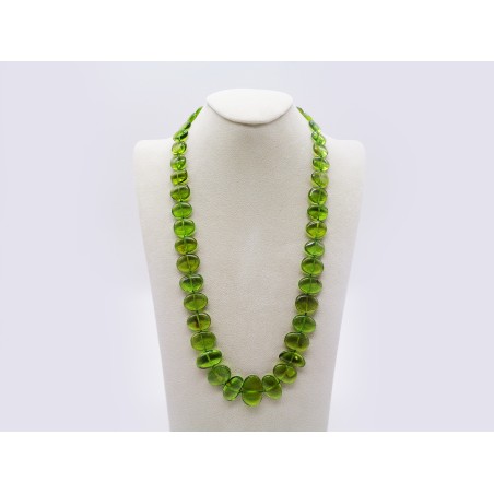 COLLANA IN AMBRA VERDE