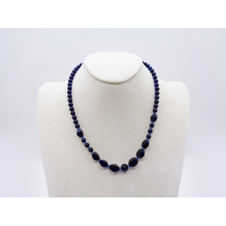 COLLANA IN AMBRA BLU