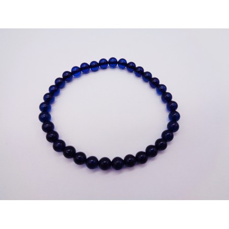BRACCIALE ELASTICO IN AMBRA BLU